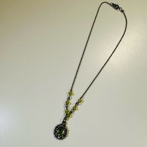 Green stone necklace